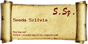 Sveda Szilvia névjegykártya